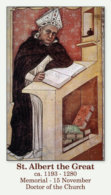 St. Albert the Great Prayer Card-PATRON OF STUDENTS